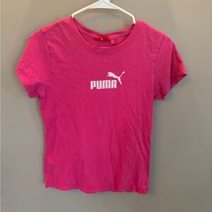 Puma Fuchsia Tee with White Logo